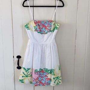Lilly Pulitzer strapless floral dress 10